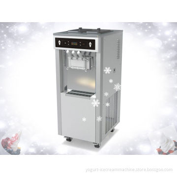 Soft Serve 3 Phase Frozen Yogurt Machines / Ice Cream Machine With 2 + 1 Mixed Flavors, 50 Liters Per Hour